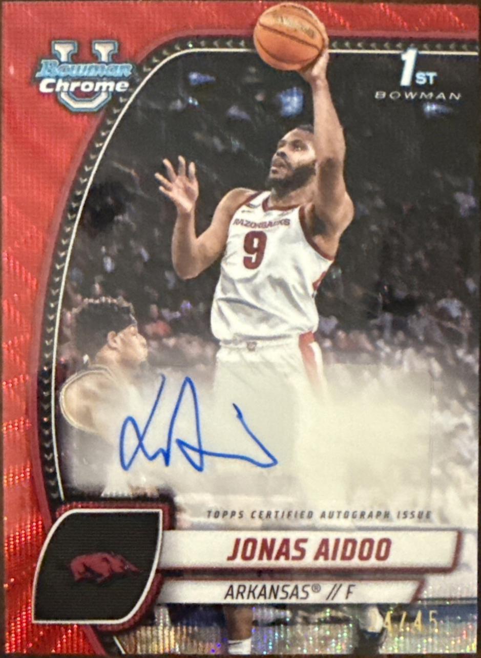 Jonas Aidoo [Red Wave Refractor Autograph] #32