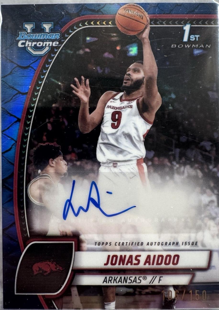 Jonas Aidoo [Reptilian Blue Refractor Autograph] #32