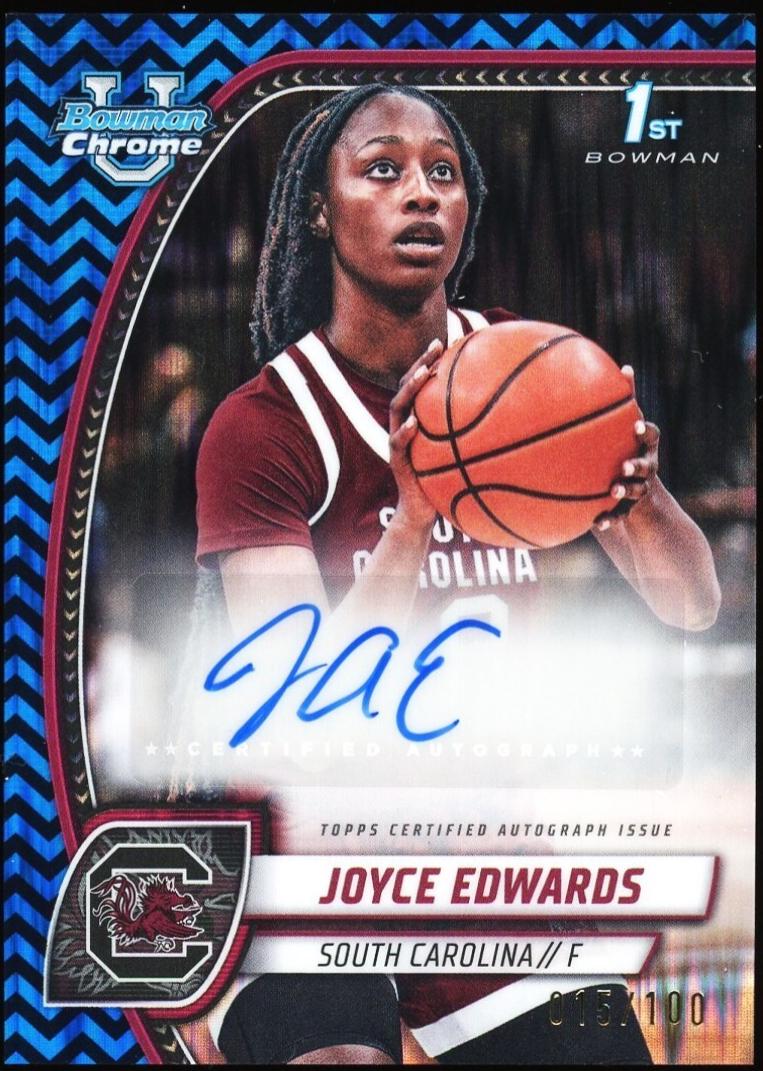 Joyce Edwards [Black Blue Refractor Autograph] #36