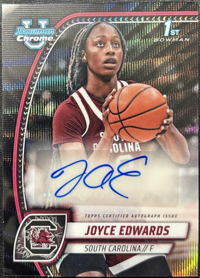 Joyce Edwards [Black Wave Refractor Autograph] #36