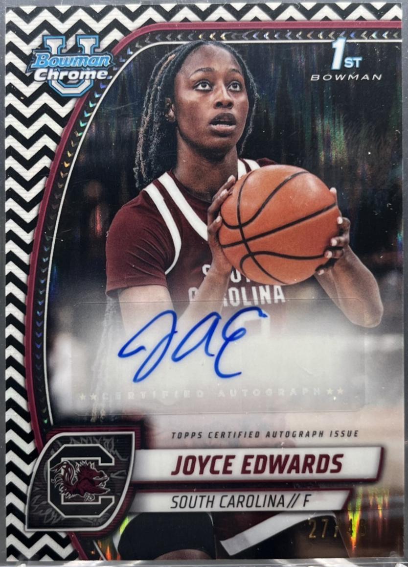 Joyce Edwards [Black White Refractor Autograph] #36