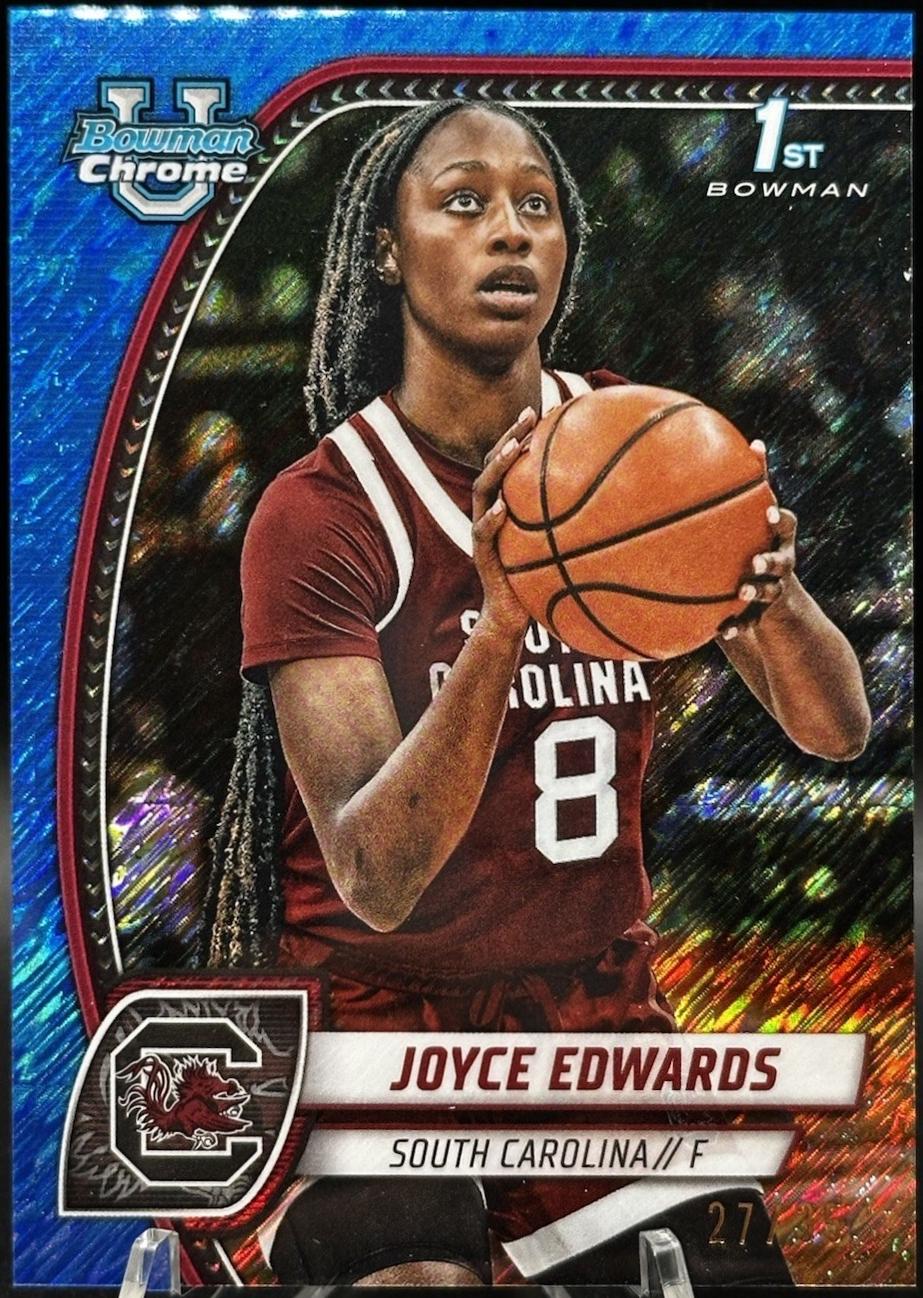 Joyce Edwards [Blue Shimmer Refractor] #36