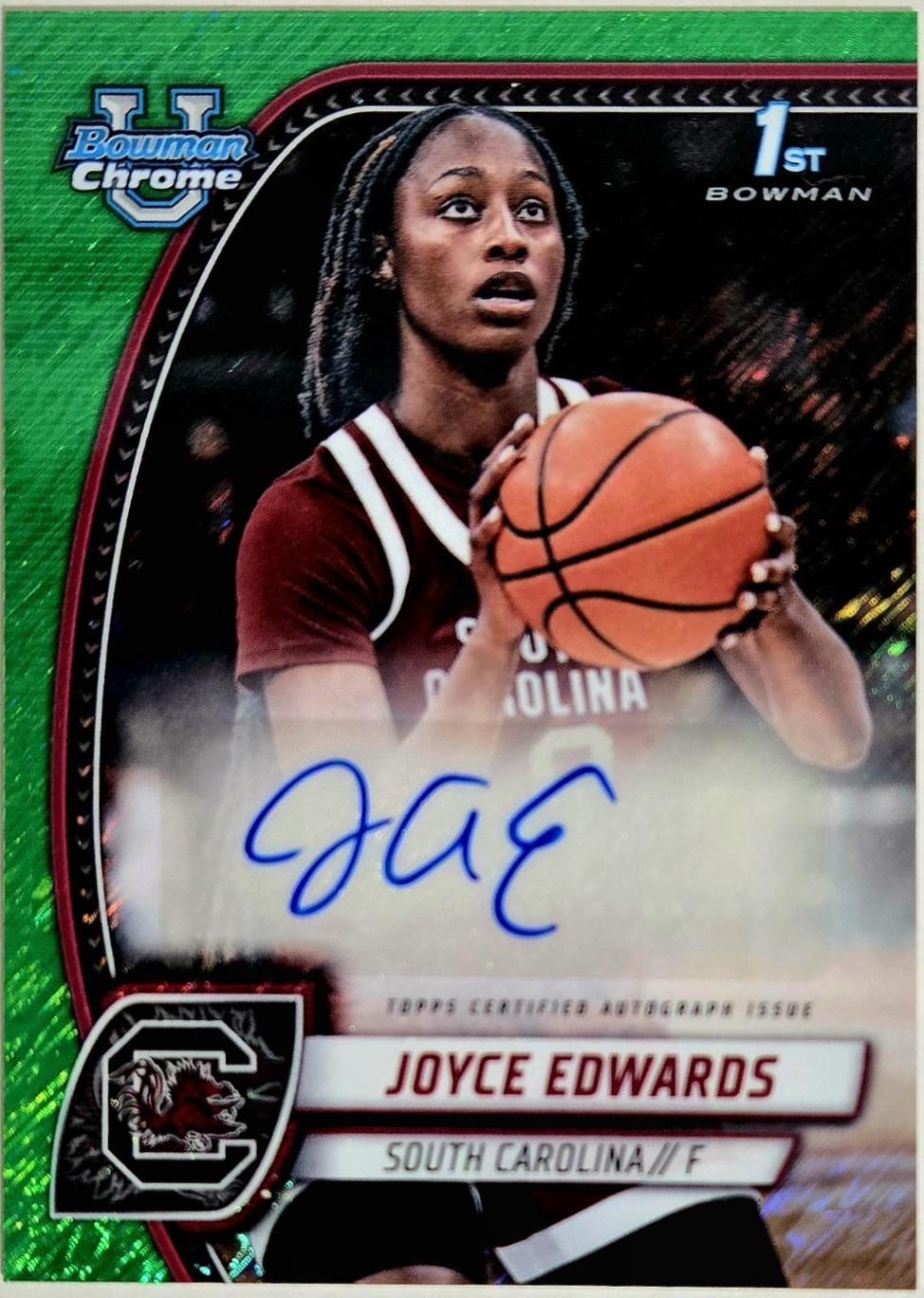 Joyce Edwards [Green Wave Refractor Autograph] #36
