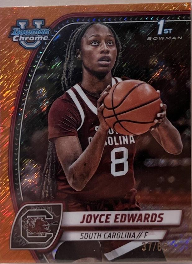 Joyce Edwards [Orange Shimmer Refractor] #36