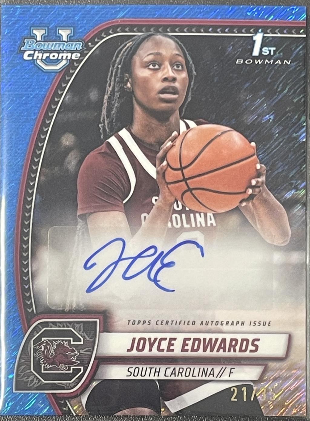 Joyce Edwards [Reptilian Blue Refractor Autograph] #36