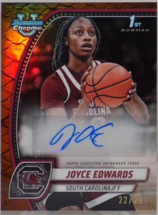 Joyce Edwards [Reptilian Orange Refractor Autograph] #36