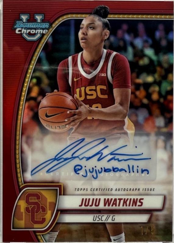 Juju Watkins [Red Refractor Autograph] #37