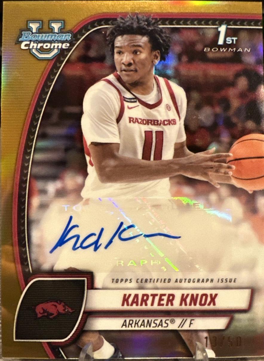 Karter Knox [Gold Refractor Autograph] #41