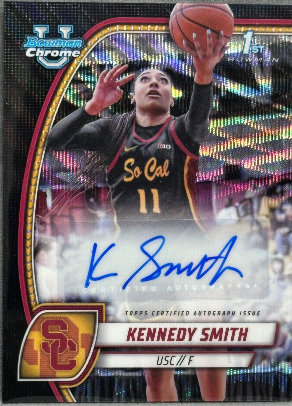 Kennedy Smith [Black Wave Refractor Autograph] #44