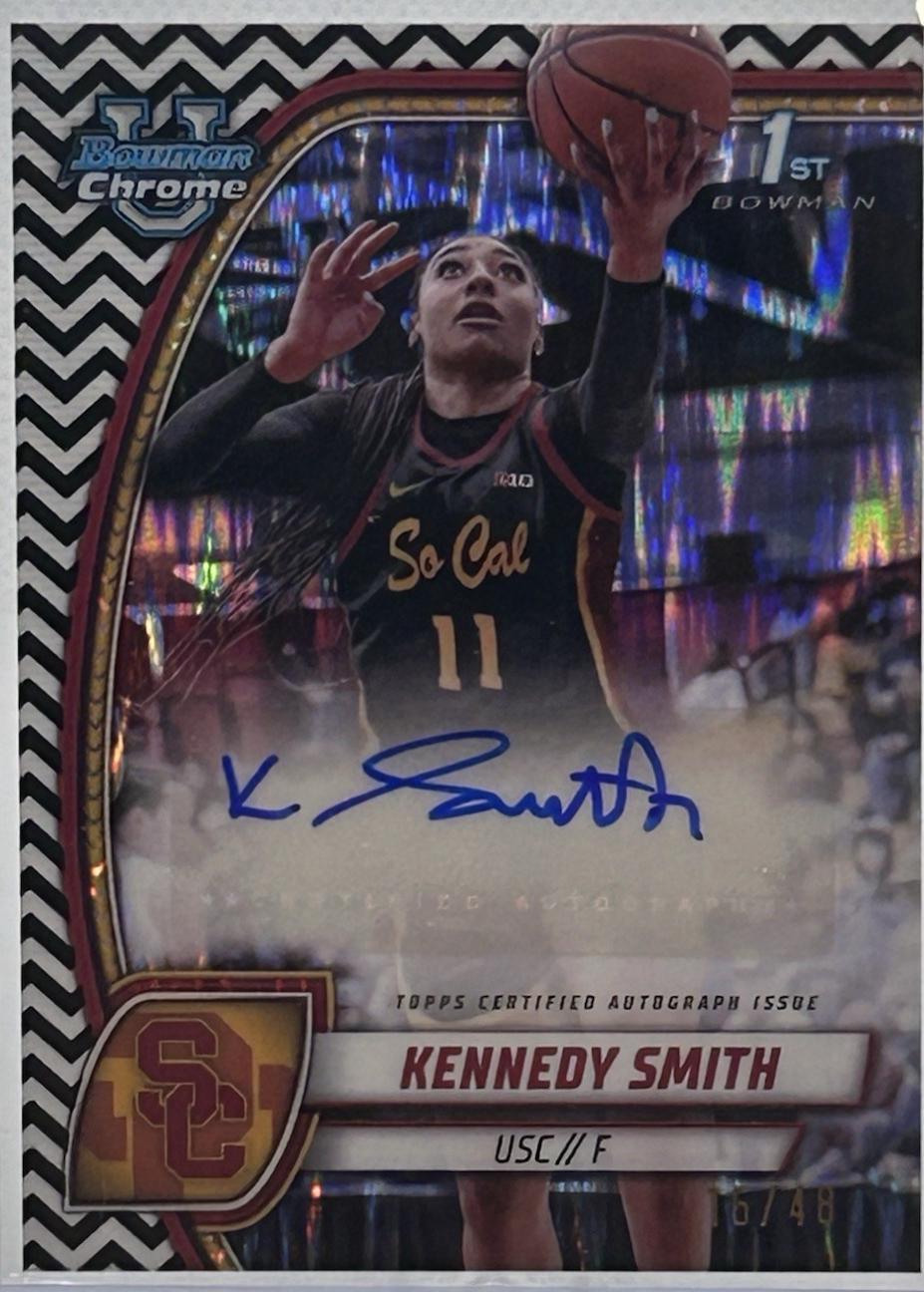 Kennedy Smith [Black White Refractor Autograph] #44