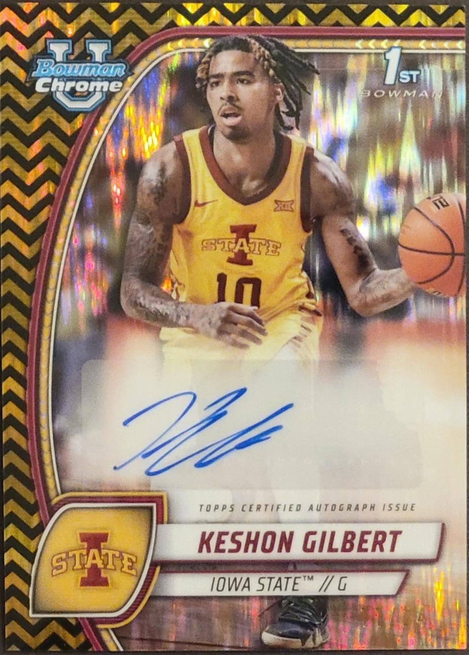 Keshon Gilbert [Black Gold Refractor Autograph] #45