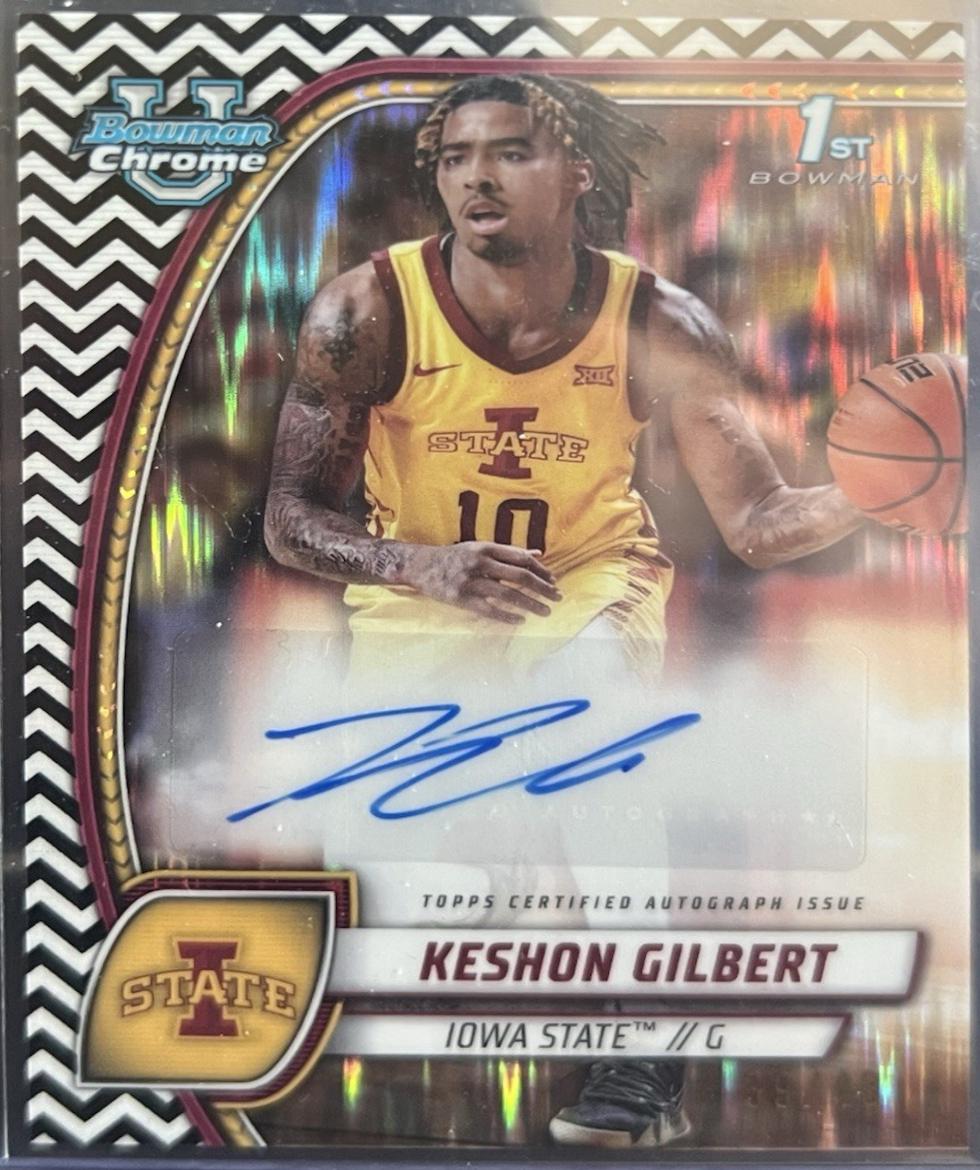 Keshon Gilbert [Black White Refractor Autograph] #45