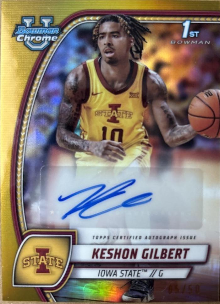 Keshon Gilbert [Gold Refractor Autograph] #45