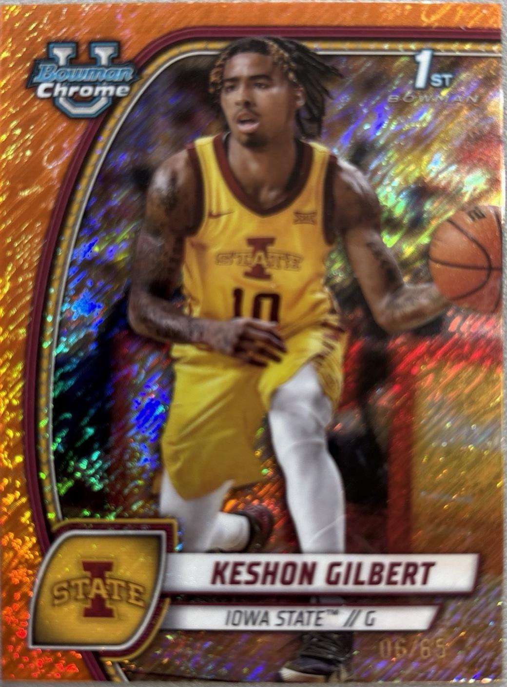 Keshon Gilbert [Orange Shimmer Refractor] #45