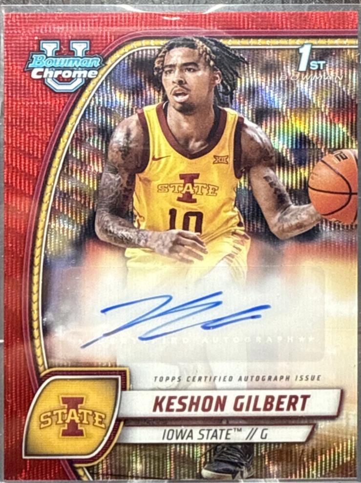 Keshon Gilbert [Red Refractor Autograph] #45