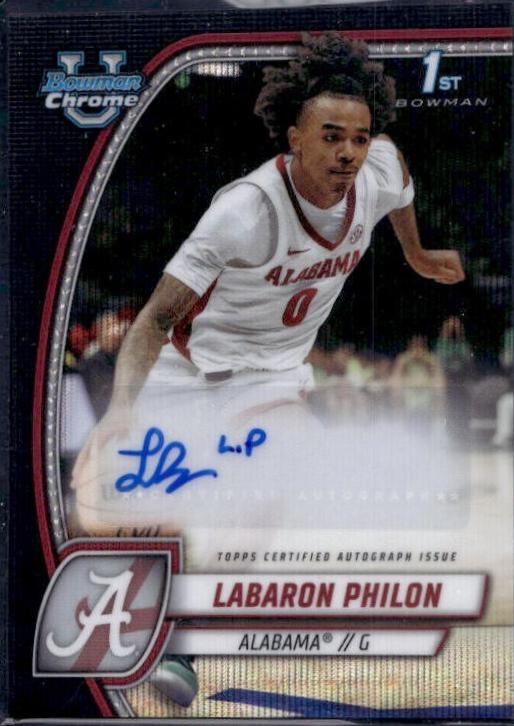 Labaron Philon [Black Wave Refractor Autograph] #49