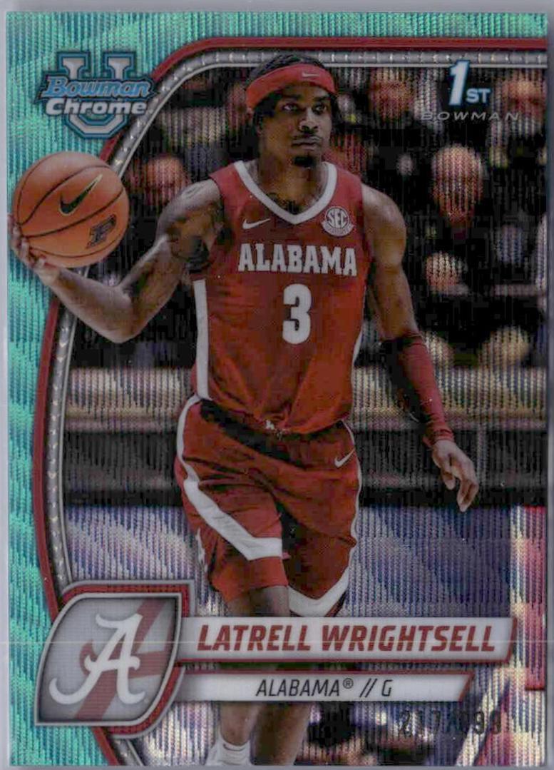 Latrell Wrightsell [Aqua Wave Refractor] #51