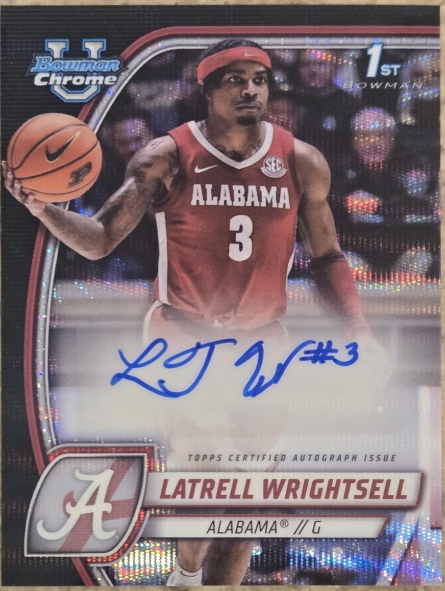 Latrell Wrightsell [Black Wave Refractor Autograph] #51