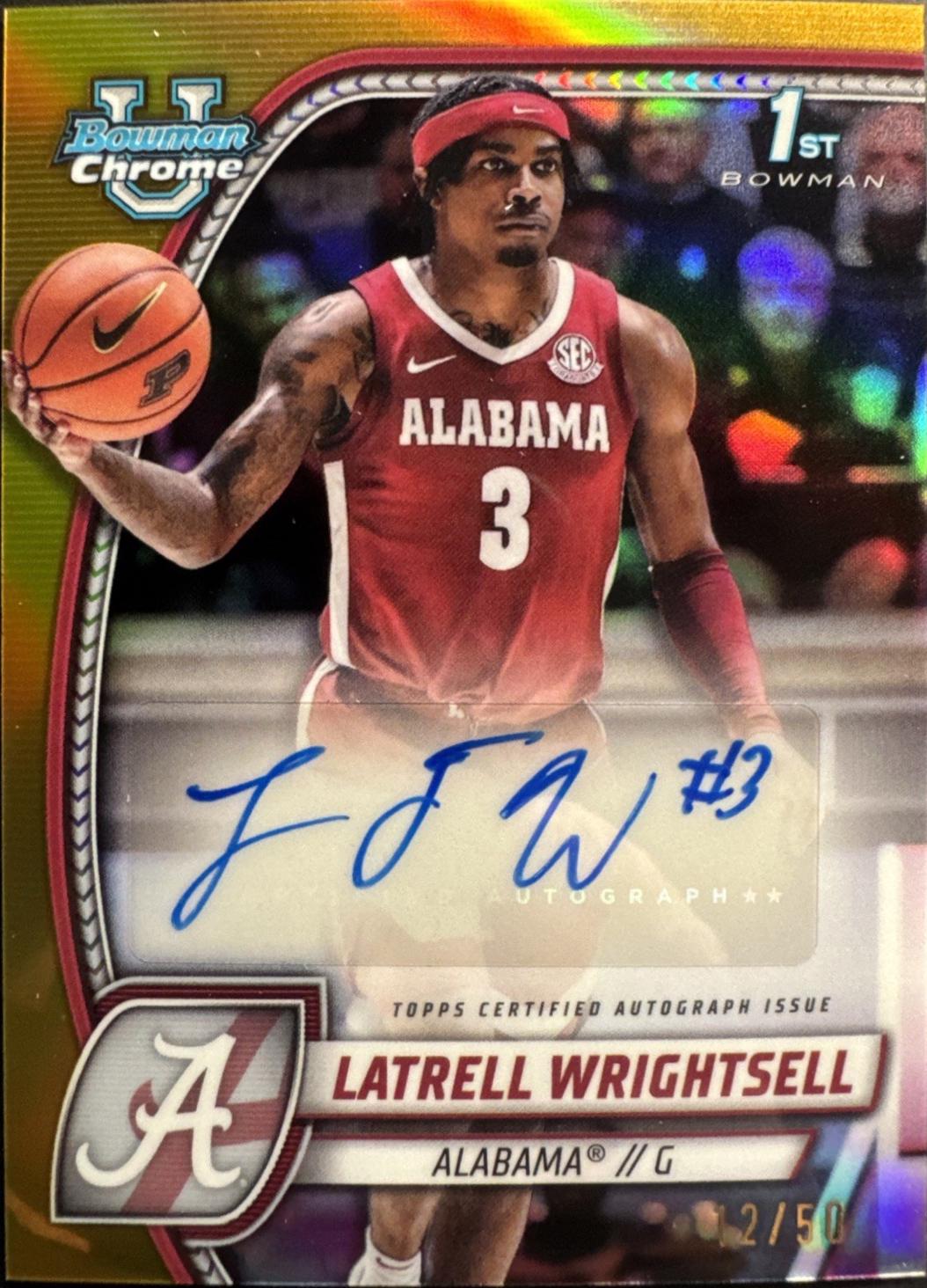 Latrell Wrightsell [Gold Refractor] #51