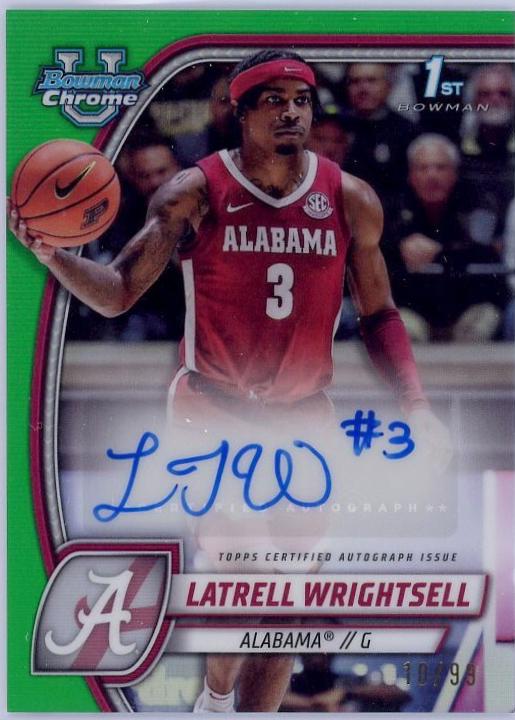 Latrell Wrightsell [Green Refractor Autograph] #51