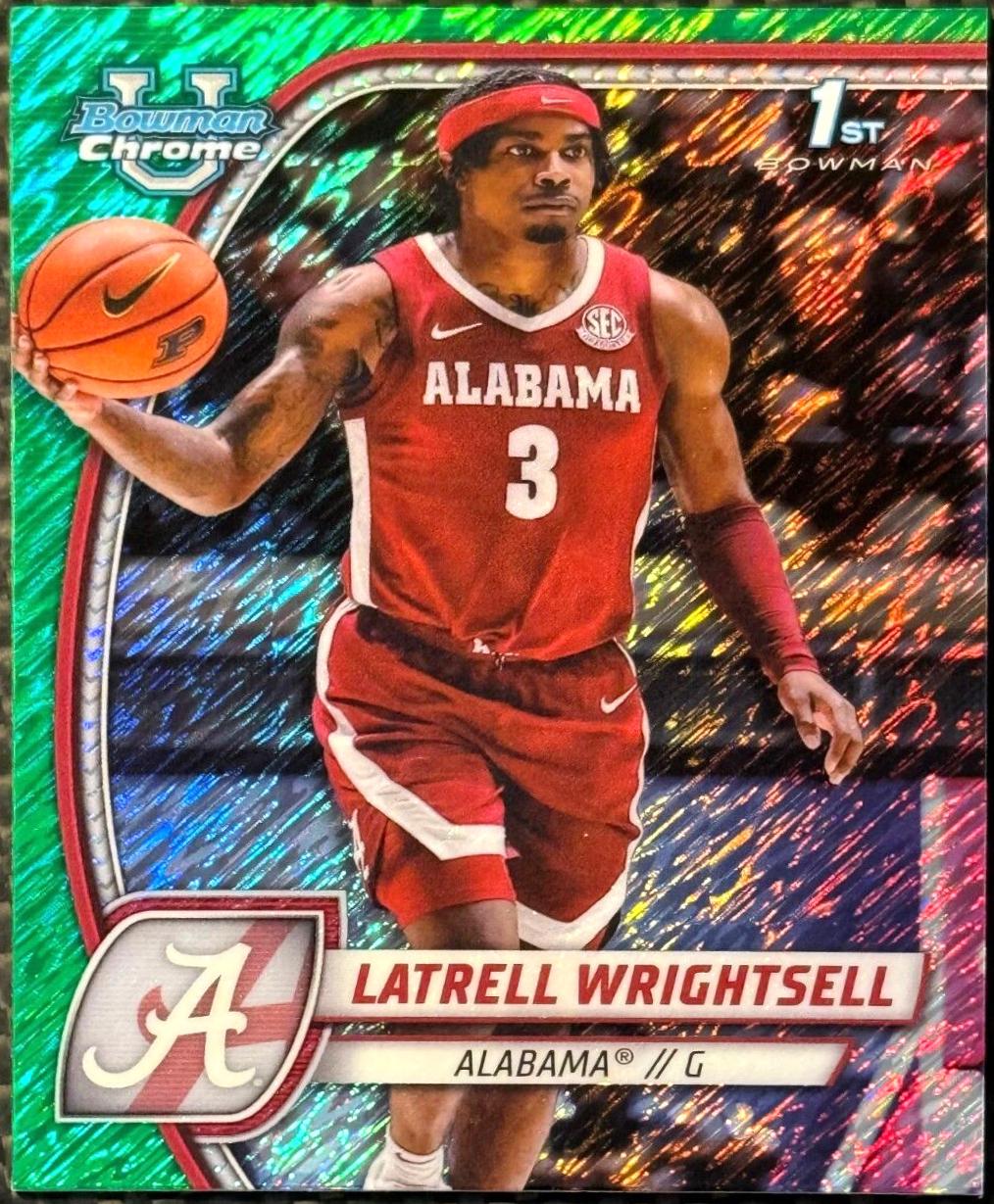 Latrell Wrightsell [Green Shimmer Refractor] #51