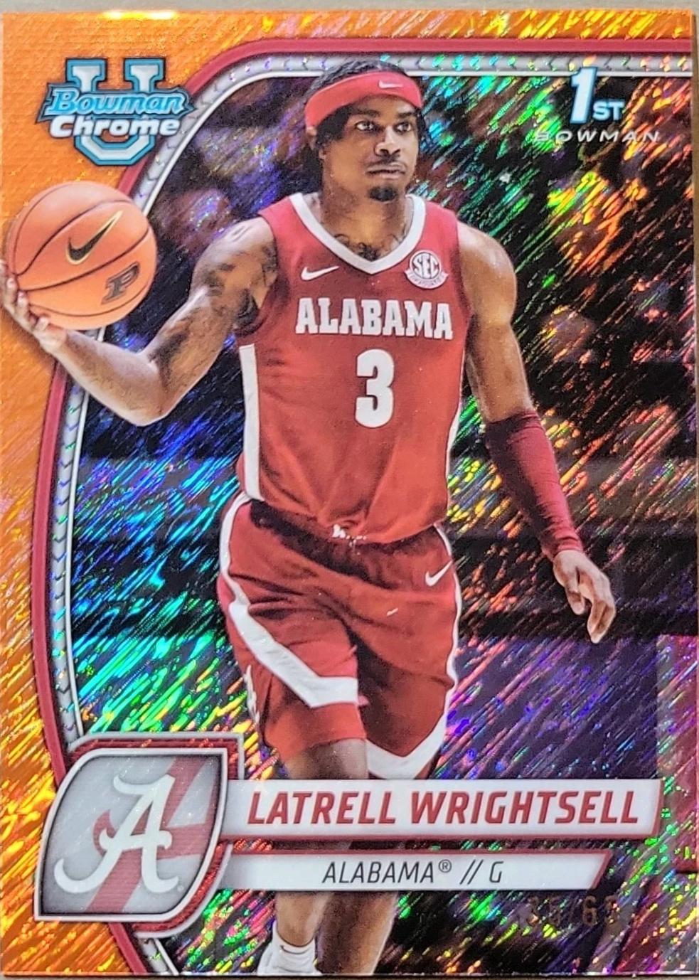 Latrell Wrightsell [Orange Shimmer Refractor] #51