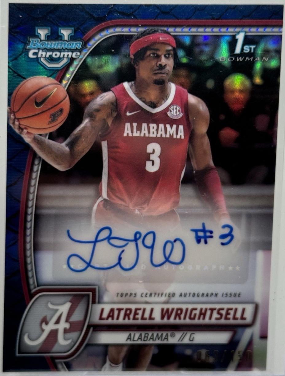 Latrell Wrightsell [Reptilian Blue Refractor] #51