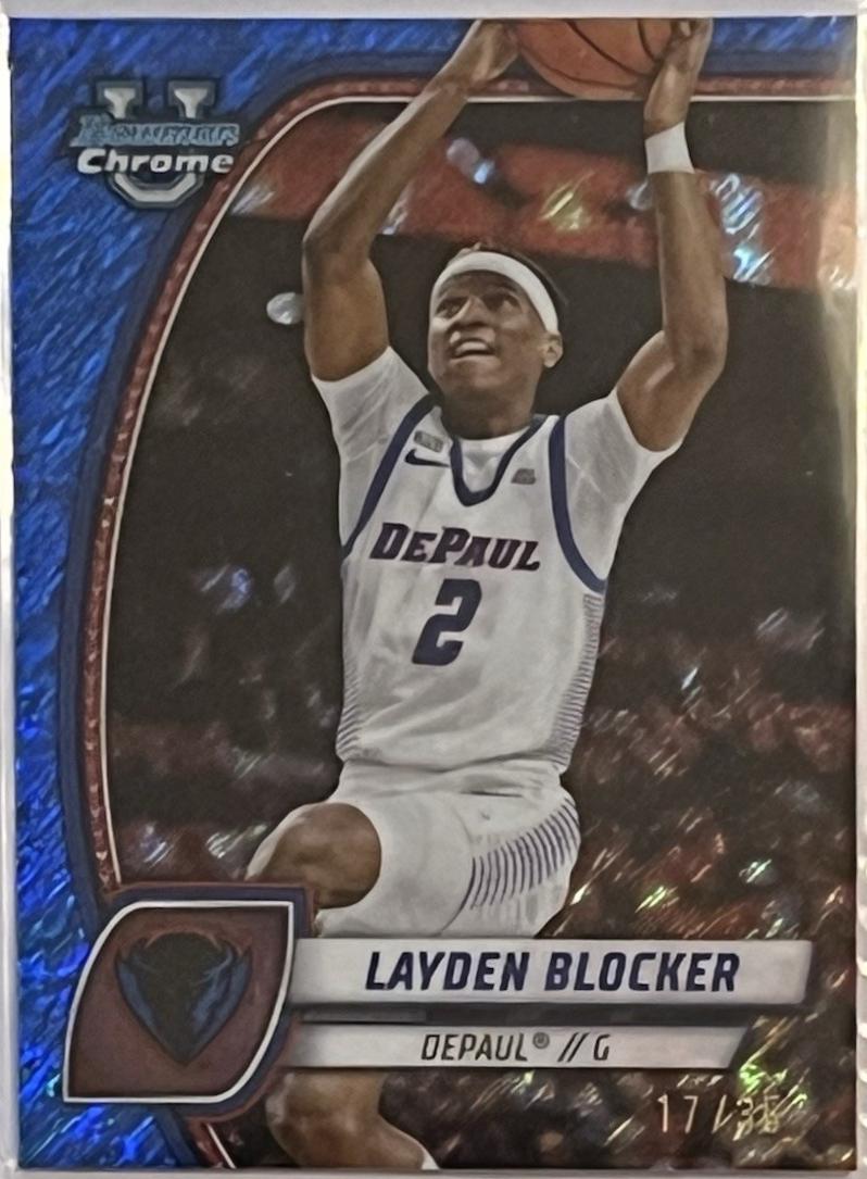 Layden Blocker [Blue Shimmer Refractor] #95
