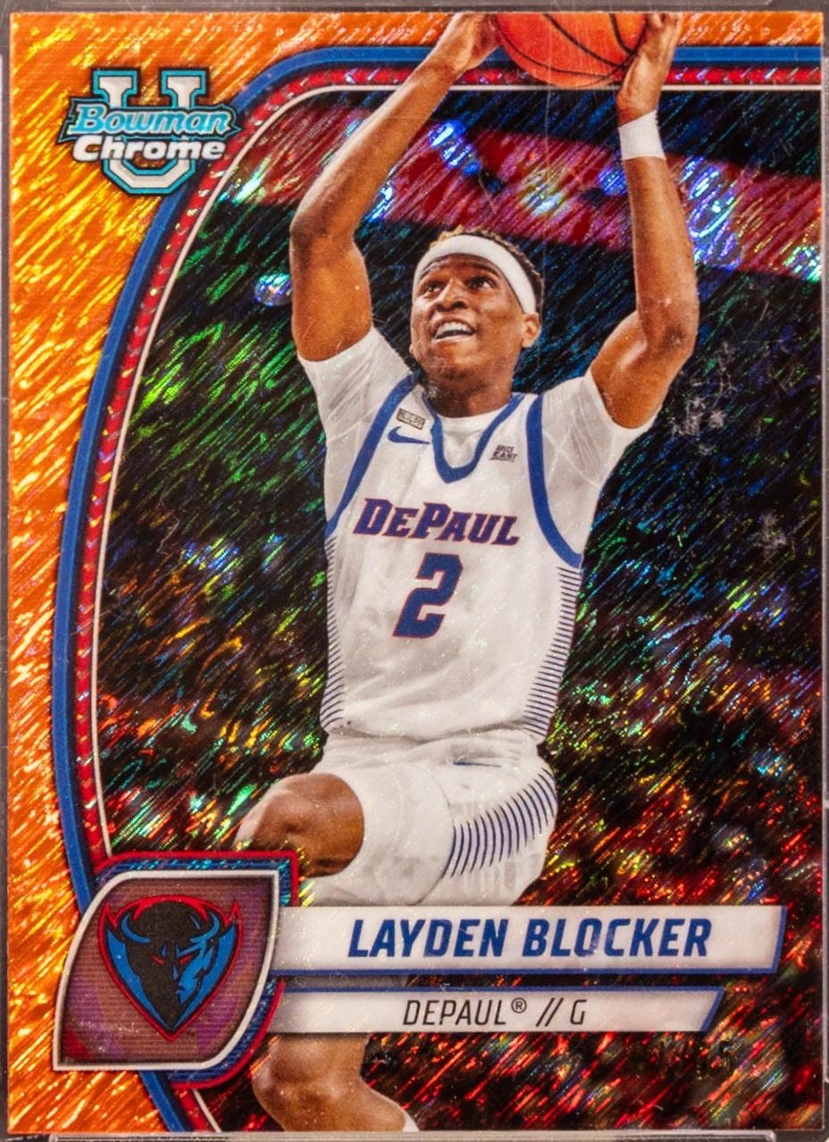 Layden Blocker [Orange Shimmer Refractor] #95