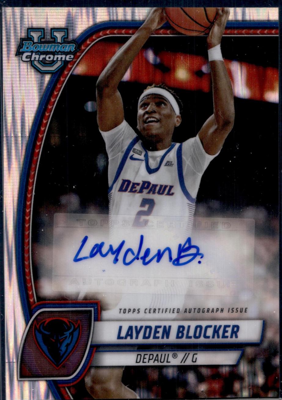 Layden Blocker [Stealth Refractor Autograph] #95