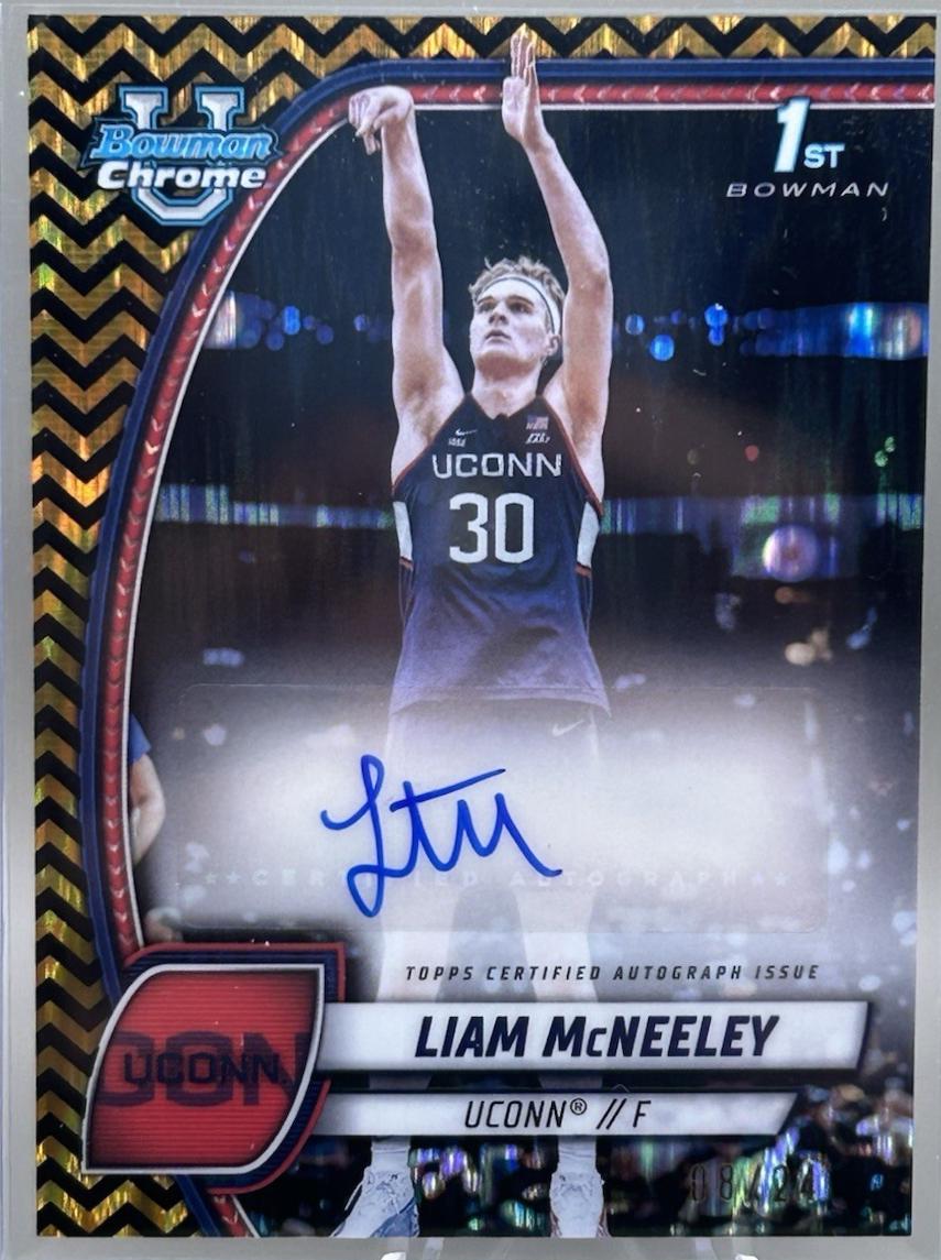 Liam McNeeley [Black Gold Refractor Autograph] #52