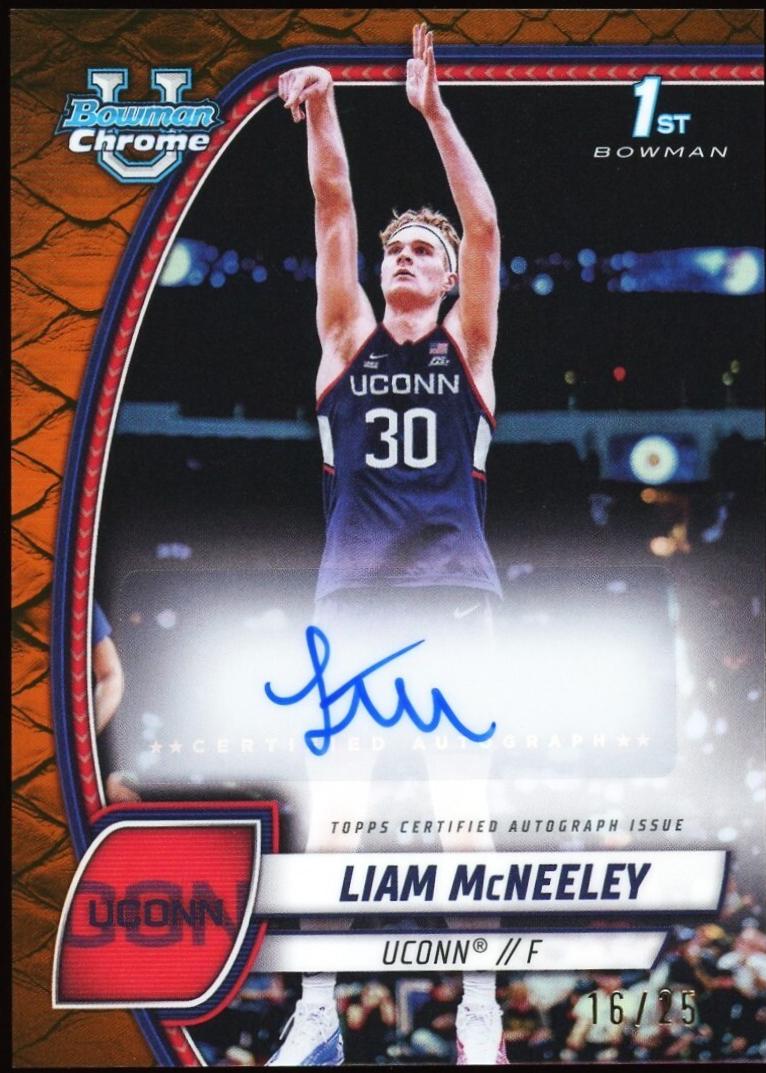 Liam McNeeley [Reptilian Orange Refractor Autograph] #52