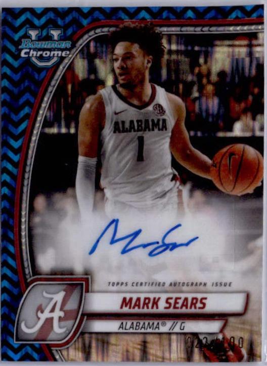 Mark Sears [Black Blue Refractor Autograph] #99
