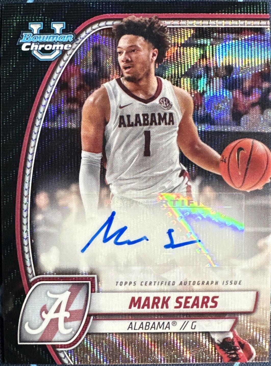 Mark Sears [Black Wave Refractor Autograph] #99