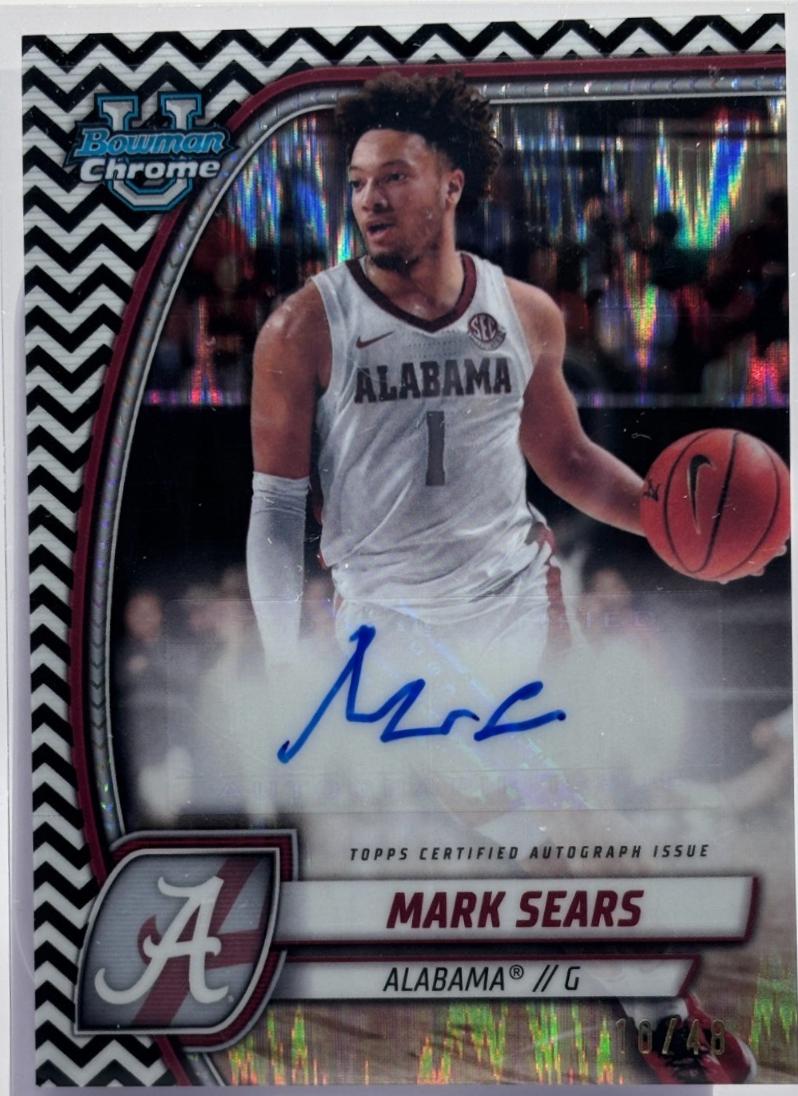 Mark Sears [Black White Refractor Autograph] #99