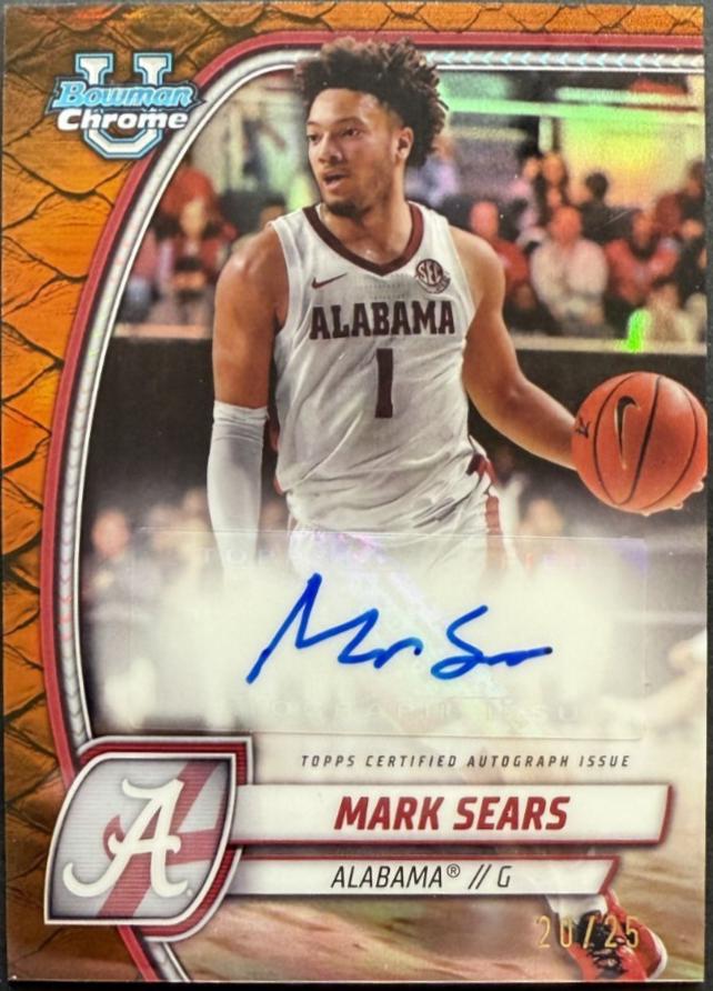 Mark Sears [Reptilian Orange Refractor Autograph] #99