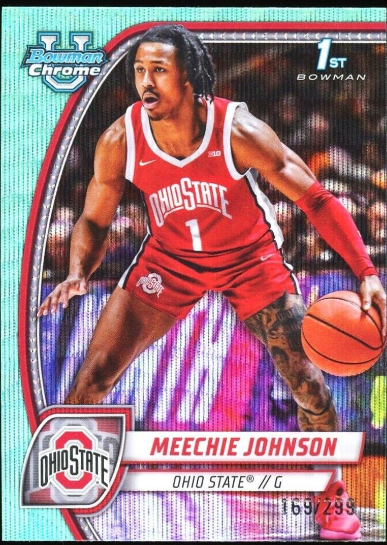 Meechie Johnson [Aqua Wave Refractor] #54