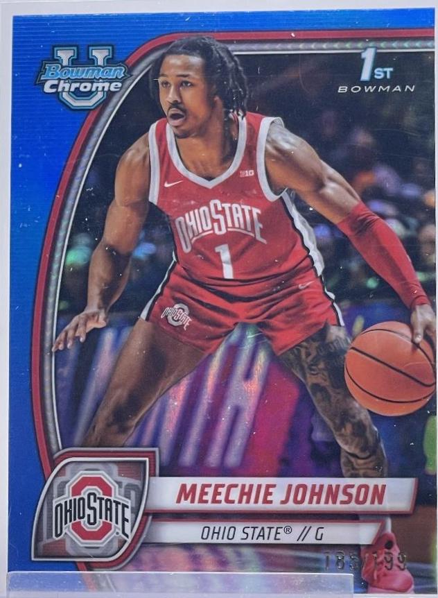 Meechie Johnson [Blue Refractor] #54