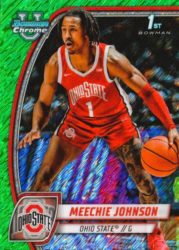 Meechie Johnson [Green Shimmer Refractor] #54