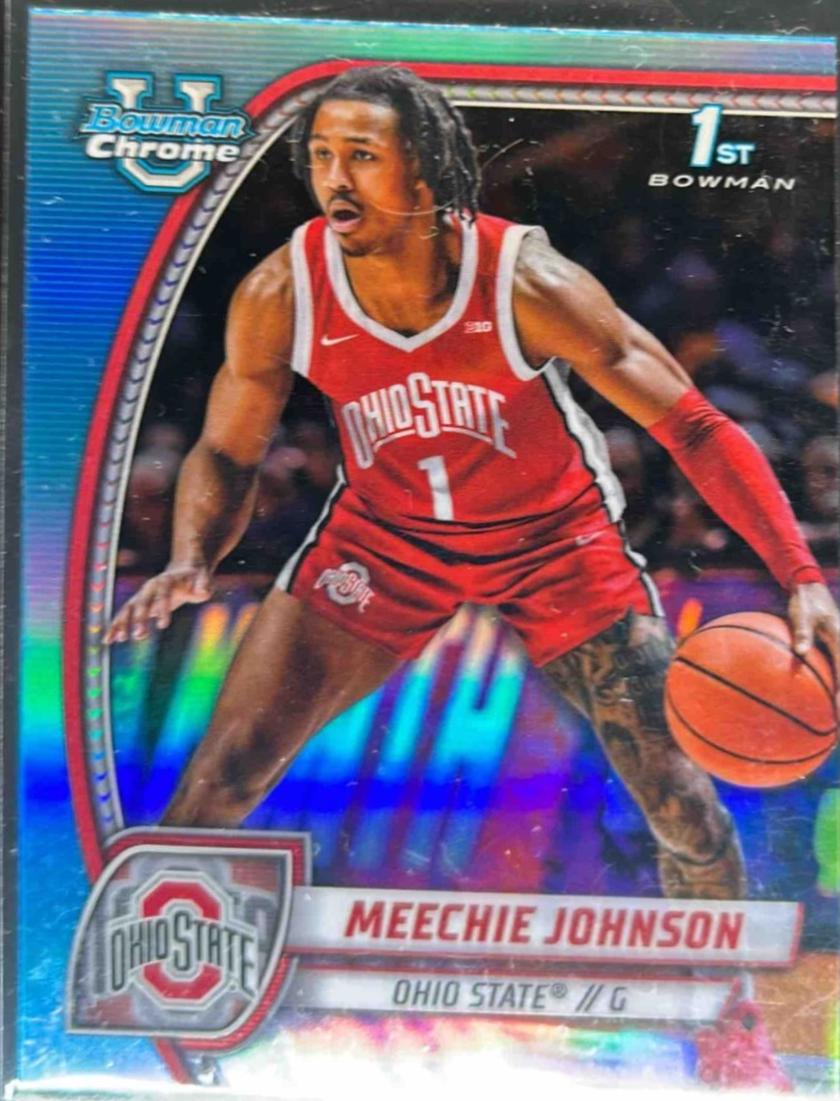 Meechie Johnson [Sky Blue Refractor] #54