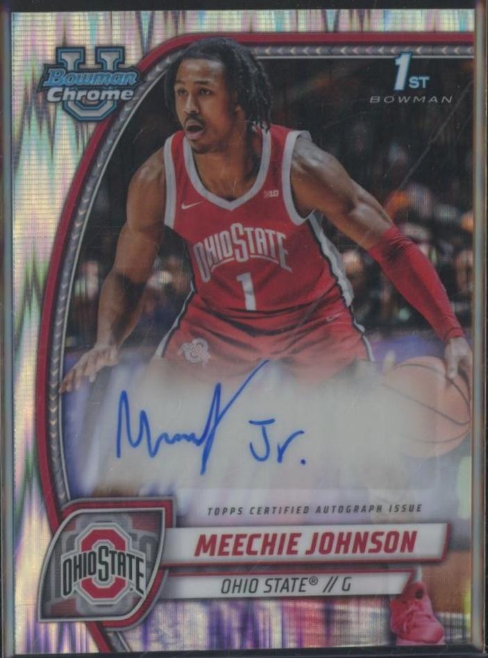 Meechie Johnson [Stealth Refractor Autograph] #54