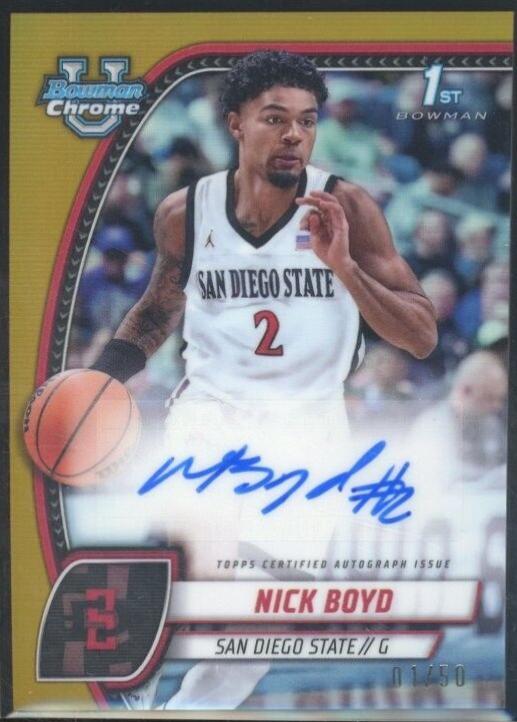 Nick Boyd [Gold Refractor Autograph] #73