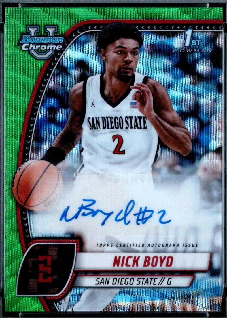 Nick Boyd [Green Wave Refractor Autograph] #73
