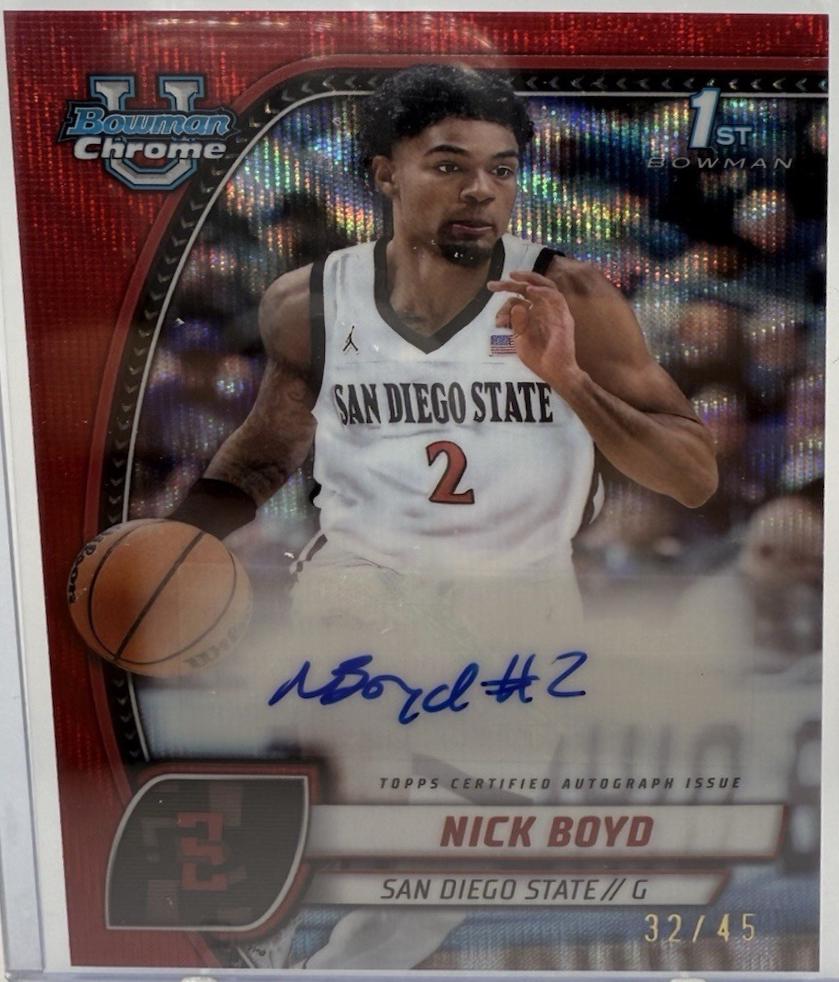 Nick Boyd [Red Refractor Autograph] #73