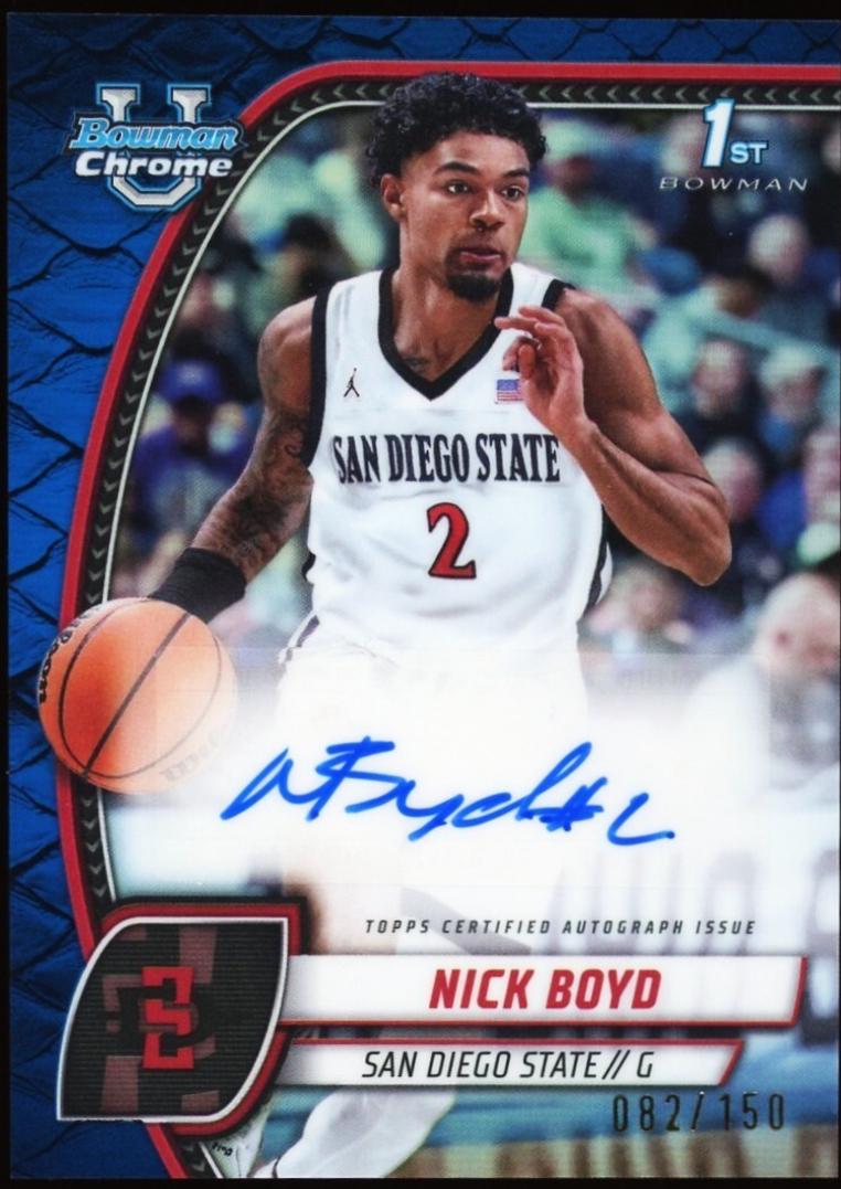 Nick Boyd [Reptilian Blue Refractor Autograph] #73