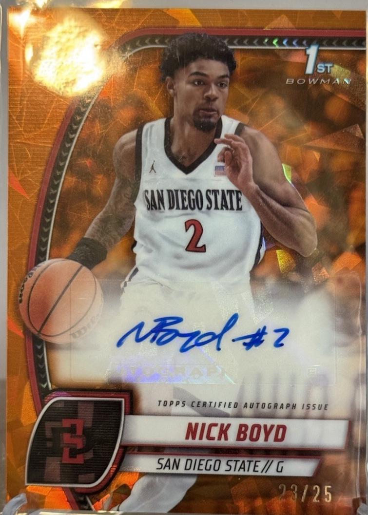 Nick Boyd [Reptilian Orange Refractor Autograph] #73