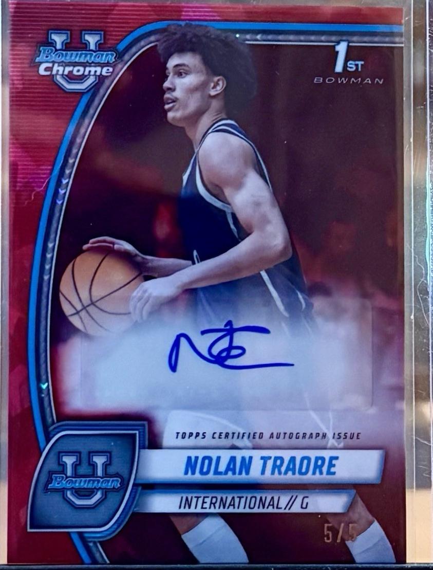 Nolan Traore [Red Refractor Autograph] #56
