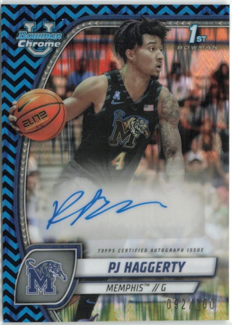 PJ Haggerty [Black Blue Refractor Autograph] #59