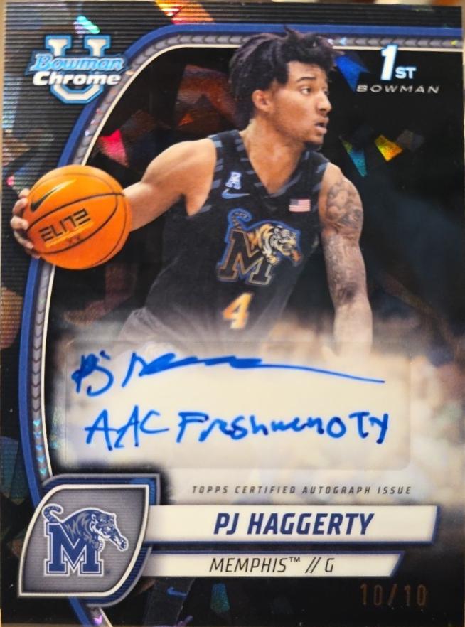 PJ Haggerty [Black White Refractor Autograph] #59