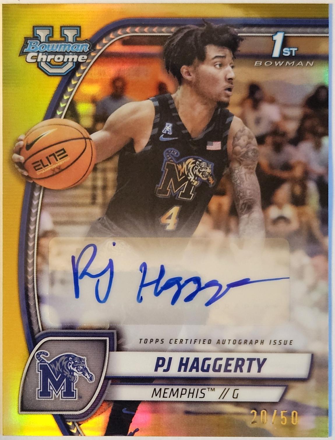 PJ Haggerty [Gold Refractor Autograph] #59